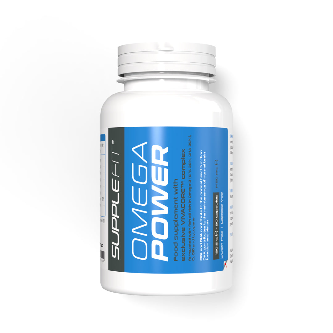 OMEGAPOWER – Omega-3 Fish Oil Food Supplement for Heart, Brain & Vision - 90 Softgels